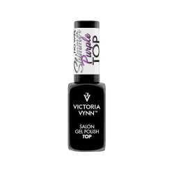 Victoria Vynn Gel Polish Top No Wipe Shimmer Purple 8 ml