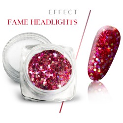 Pyłek efekt Fame Headlights brokat różowy 02 w słoiczku 3ml