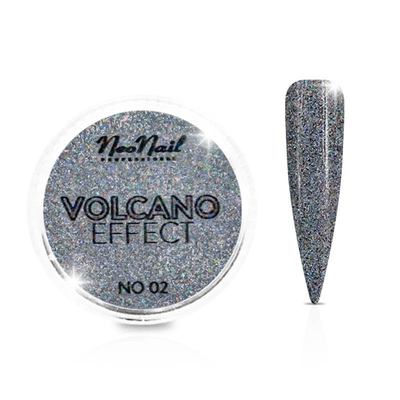 NeoNail Pyłek Volcano Effect N02 Srebro Silver