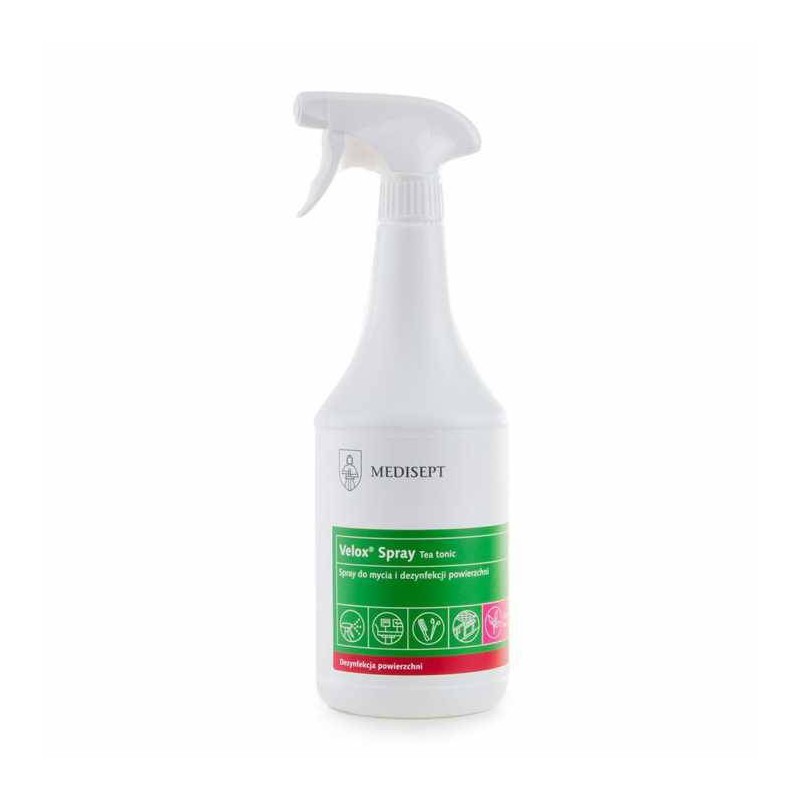 MEDI SPRAY 1L ulepszony VELOX dezynfekcja w 15s MEDI SPRAY 1L ulepszony VELOX dezynfekcja w 15s
