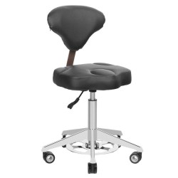 Taboret Kosmetyczny Azzurro 156F BUMP-UP Czarny