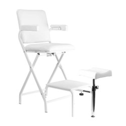 Fotel Kosmetyczny Składany P611 Pedi Biały