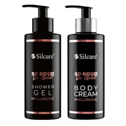 Zestaw Silcare So Rose So Gold Hyaluronic Shower Gel 250ml  + Body Cream 250ml