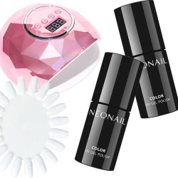 Zestaw NeoNail 2x Lakier + Lampa F6 86W + Gratis