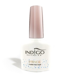 Indigo Matte Top Coat PRINCE 7ml z brokatem